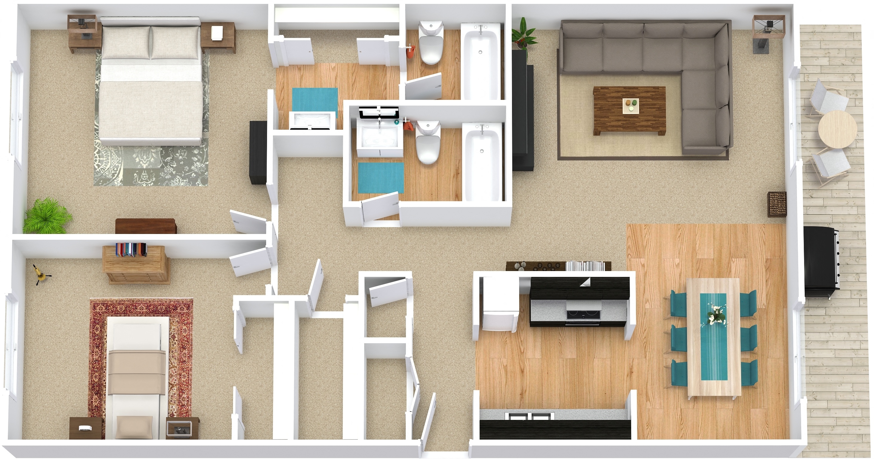 Weston Park Apartments, Des Moines, Iowa B2
